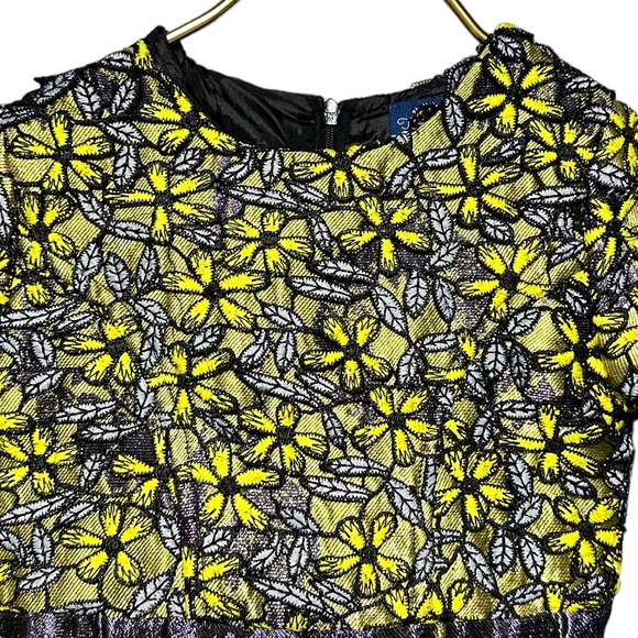 Too La Roo Couture Look Special Occasion Dress Black Purple Yellow Bubble Sz 4 - Picture 7 of 14